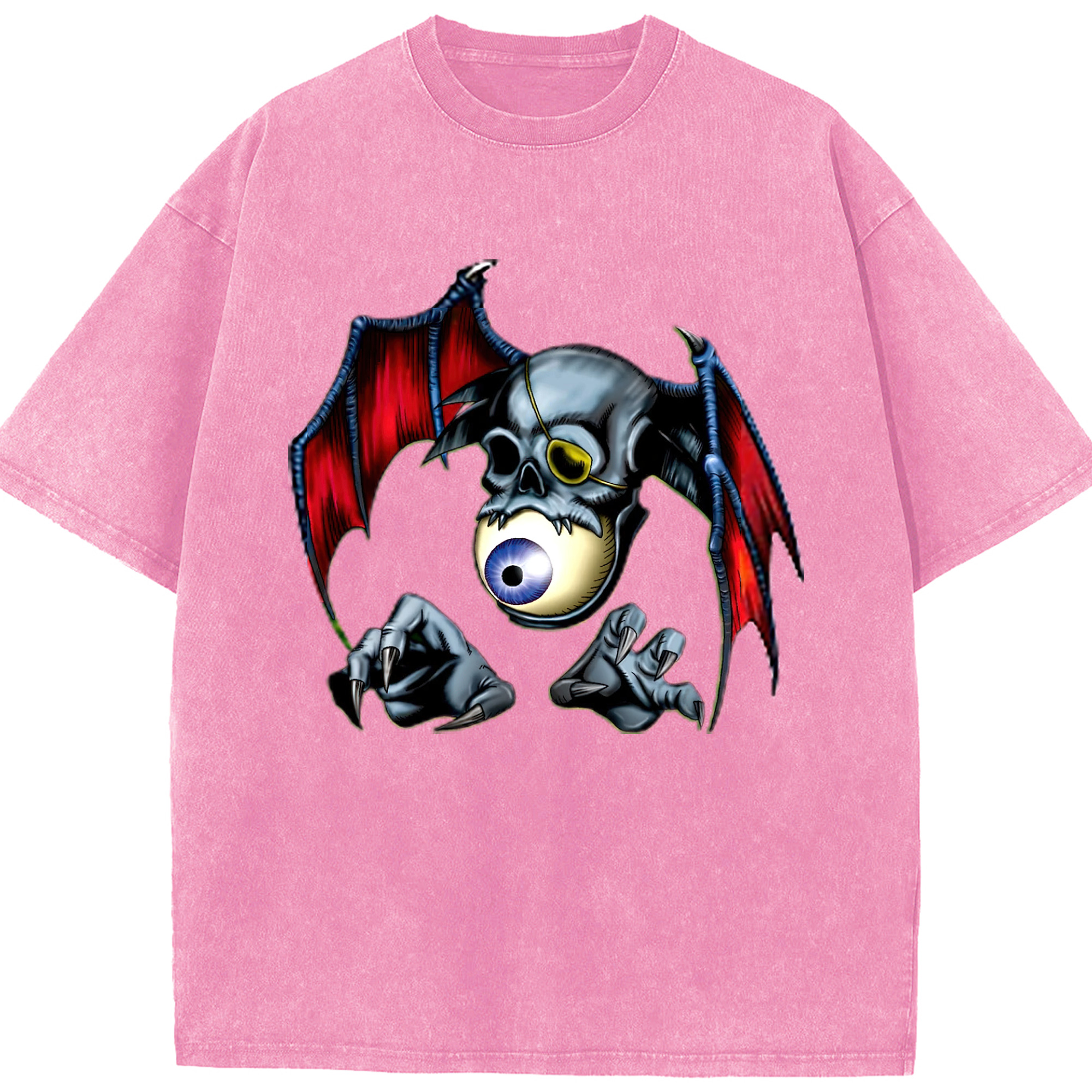 （画像用） 遊☆戯☆王 Yu-Gi-Oh! 綿100% ヴィンテージ風 半袖Tシャツ（フロントプリント）